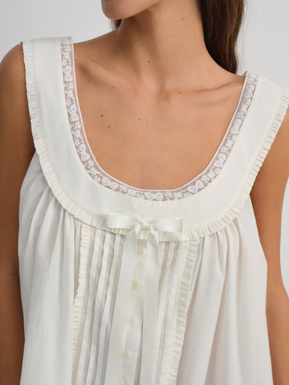 For Love & Lemons Venetia cotton slip dress Size Small NWT - Picture 4 of 15